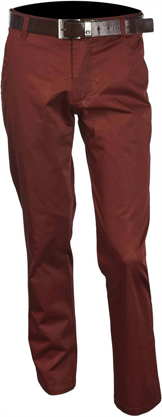NEW INSERCH men's cotton chino in burgundy